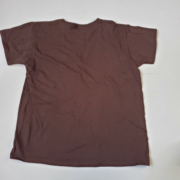 L  PAGOSA SPRINGS COLORADO CO brown pink HEART TSHIRT large - Picture 6 of 7